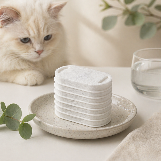 Filtres pour fontaine à eau pour chat – pack de 8 compatibles Aquapaw™